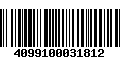 Código de Barras 4099100031812