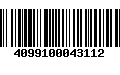 Código de Barras 4099100043112