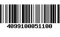 Código de Barras 4099100051100