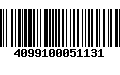 Código de Barras 4099100051131