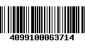 Código de Barras 4099100063714