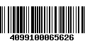 Código de Barras 4099100065626