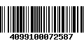 Código de Barras 4099100072587