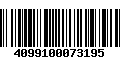 Código de Barras 4099100073195