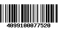 Código de Barras 4099100077520