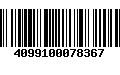 Código de Barras 4099100078367