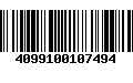 Código de Barras 4099100107494