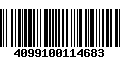 Código de Barras 4099100114683