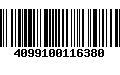 Código de Barras 4099100116380