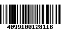 Código de Barras 4099100128116