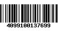 Código de Barras 4099100137699