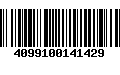 Código de Barras 4099100141429