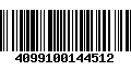 Código de Barras 4099100144512