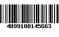 Código de Barras 4099100145663