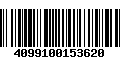 Código de Barras 4099100153620