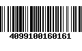 Código de Barras 4099100160161