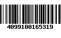 Código de Barras 4099100165319