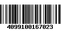 Código de Barras 4099100167023