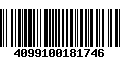 Código de Barras 4099100181746