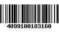 Código de Barras 4099100183160