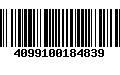 Código de Barras 4099100184839