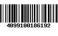 Código de Barras 4099100186192