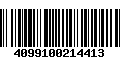 Código de Barras 4099100214413