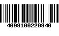 Código de Barras 4099100220940