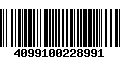 Código de Barras 4099100228991