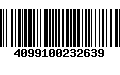 Código de Barras 4099100232639