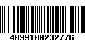 Código de Barras 4099100232776