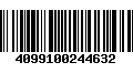 Código de Barras 4099100244632