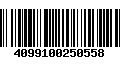 Código de Barras 4099100250558