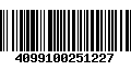 Código de Barras 4099100251227