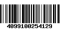 Código de Barras 4099100254129