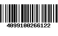 Código de Barras 4099100266122