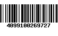 Código de Barras 4099100269727