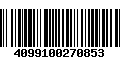 Código de Barras 4099100270853