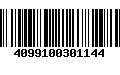 Código de Barras 4099100301144