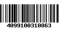 Código de Barras 4099100310863