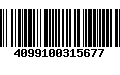 Código de Barras 4099100315677