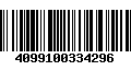 Código de Barras 4099100334296