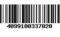 Código de Barras 4099100337020