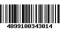 Código de Barras 4099100343014