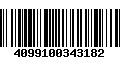 Código de Barras 4099100343182