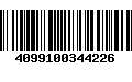 Código de Barras 4099100344226