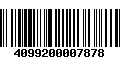 Código de Barras 4099200007878