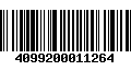 Código de Barras 4099200011264