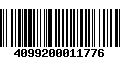 Código de Barras 4099200011776