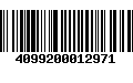 Código de Barras 4099200012971